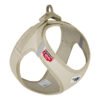 Curli Vest Clasp Fløjlsstof Step-In Hundesele Beige