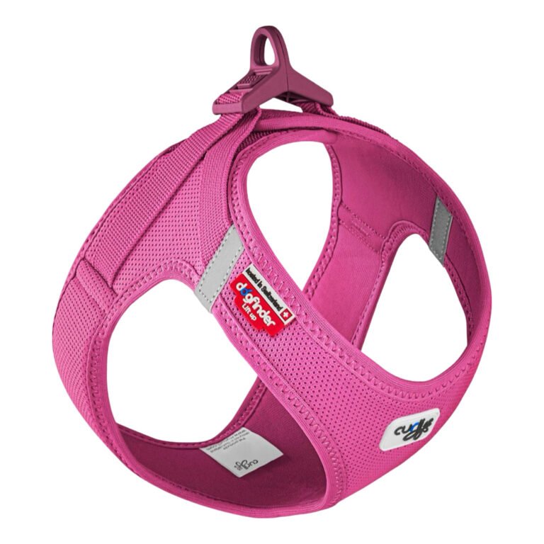 Curli Air-Mesh Vest Step-In Hundesele Pink