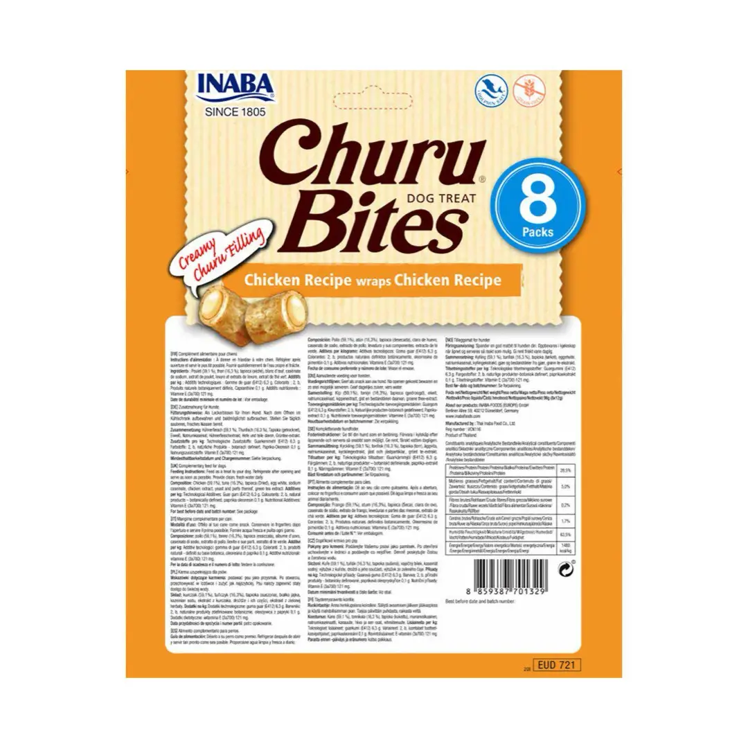 Inaba Churu Bites Chicken Wraps Godbidder M/Kylling - Billede 2