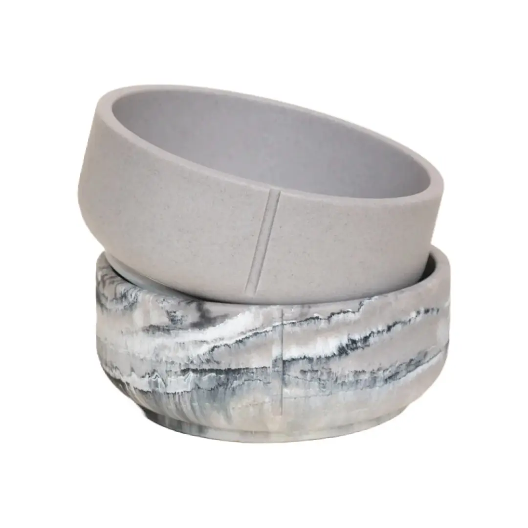Pino Classic Feeder Mad- & Vandskål Dolphin Grey - Billede 3