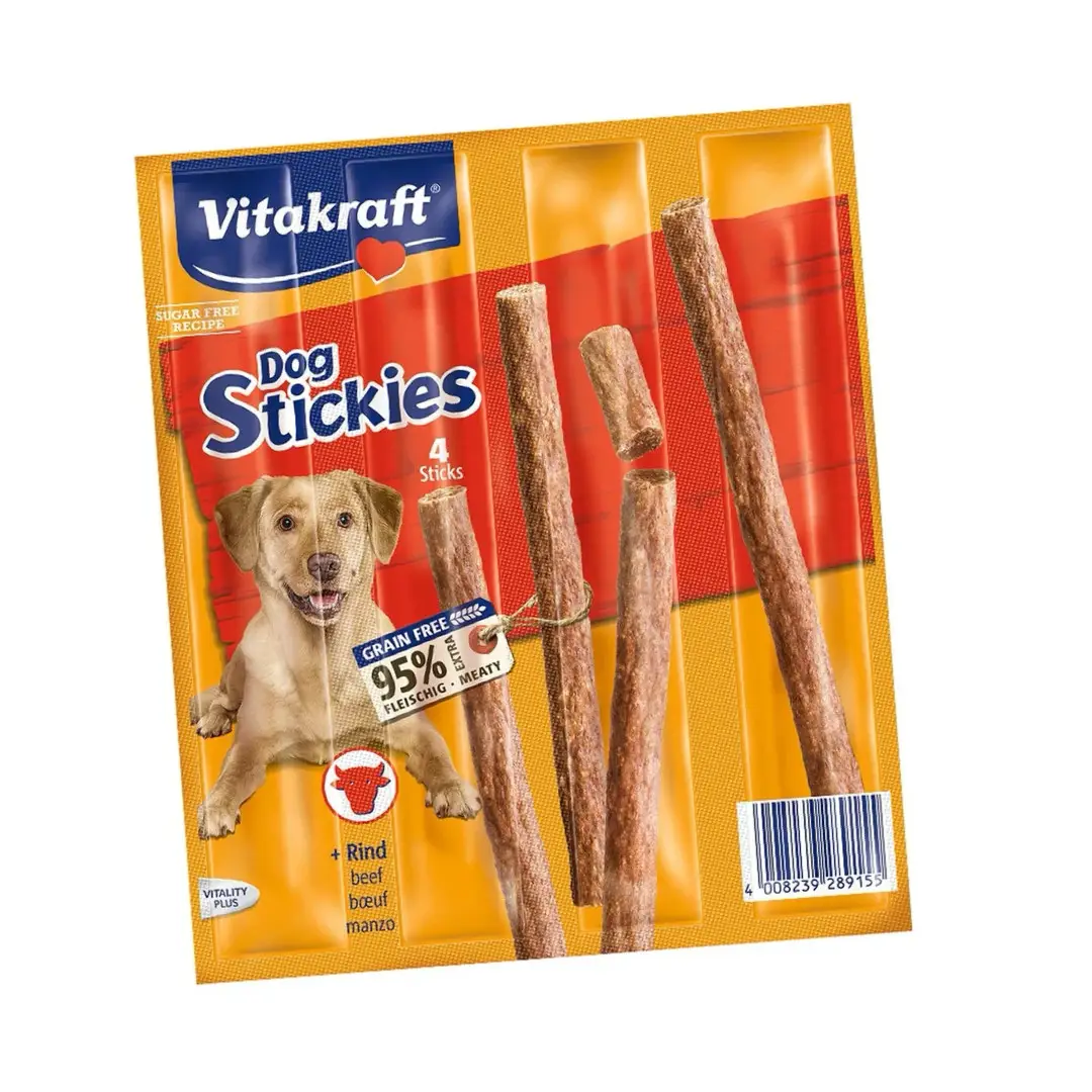 Vitakraft Stickies M/Oksekød 4 stk/pk