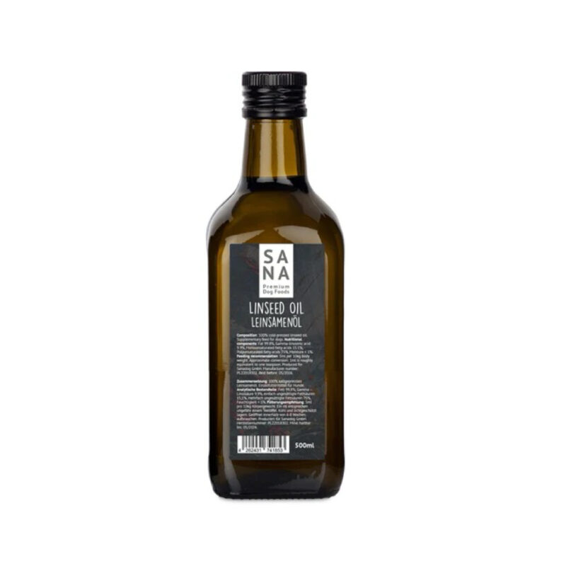 Sanadog Premium Hørfrøolie 500 ml