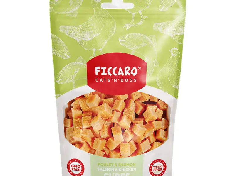 Ficcaro Godbidder Soft Cubes Laks & Kylling 100 g