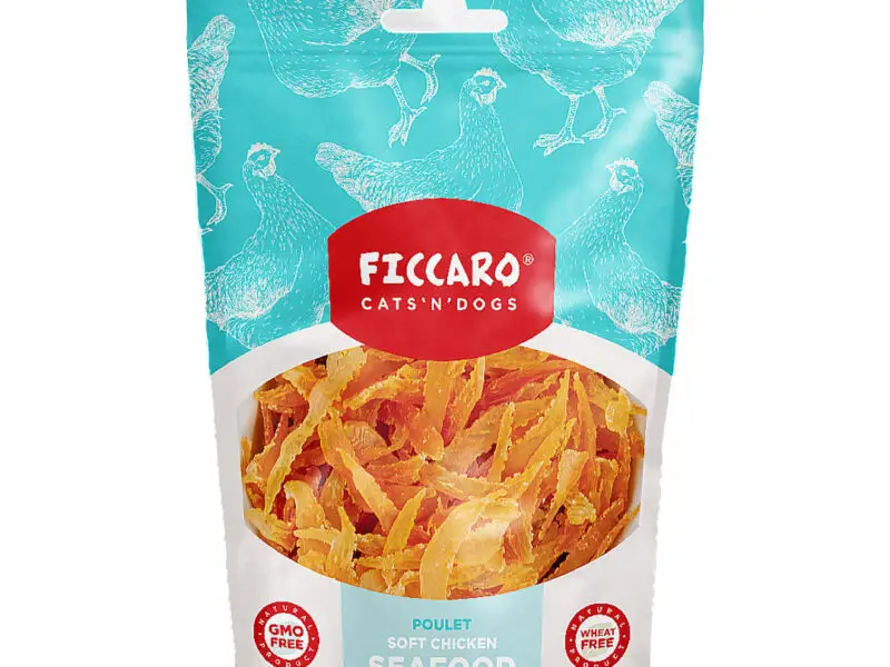 Ficcaro Godbidder Soft Chicken Seafood Kylling & Blæksprutte 100 g
