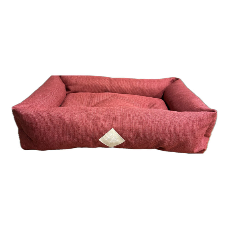 LeoPet Softbed Rød Hundeseng 80 x 60 cm