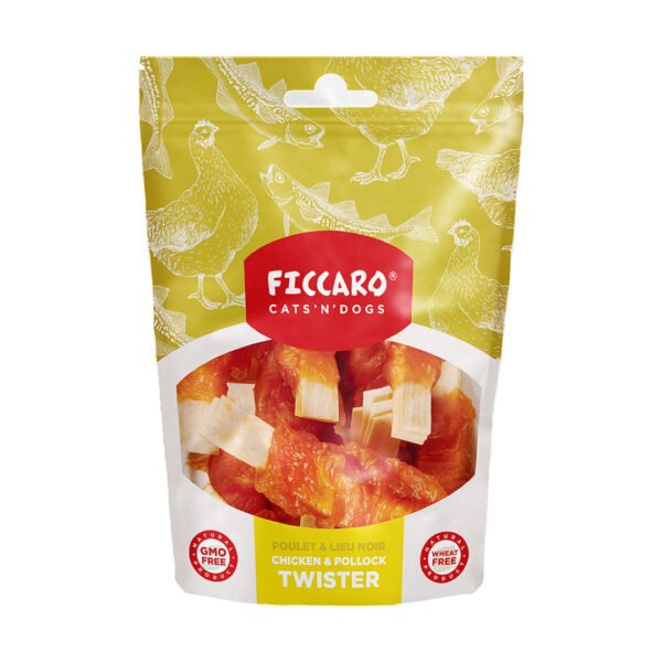 Ficcaro Godbidder Twister Kylling & Sej 100 g