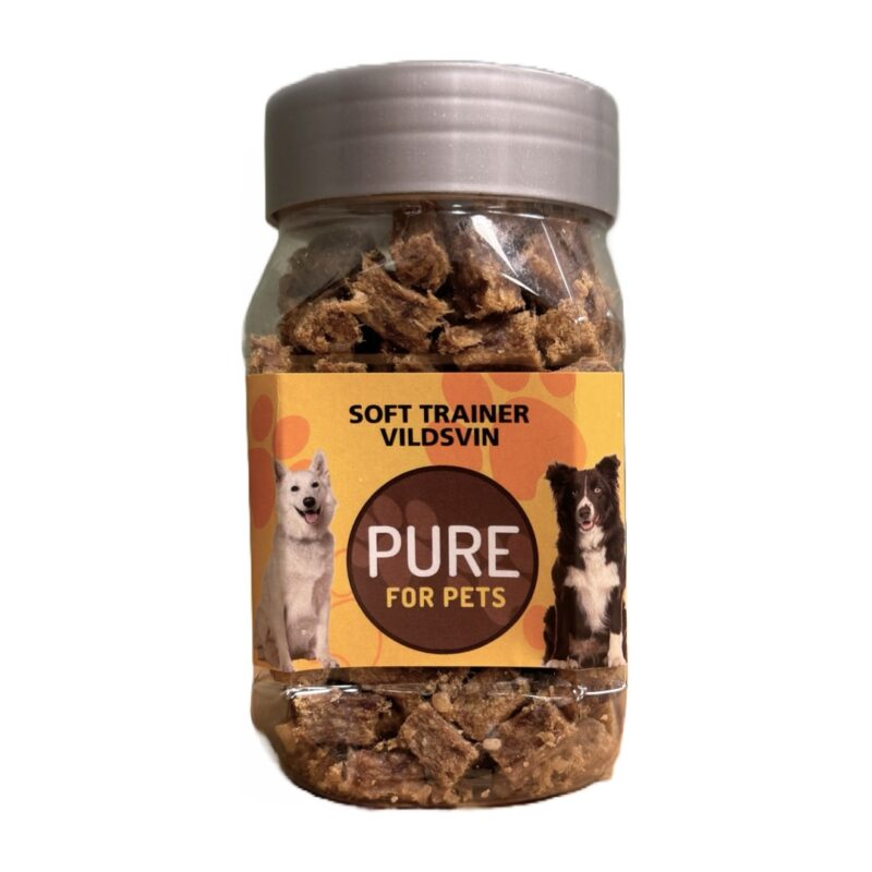 Pure For Pets Soft Trainer Tørret Kød M/Vildsvin 150 g