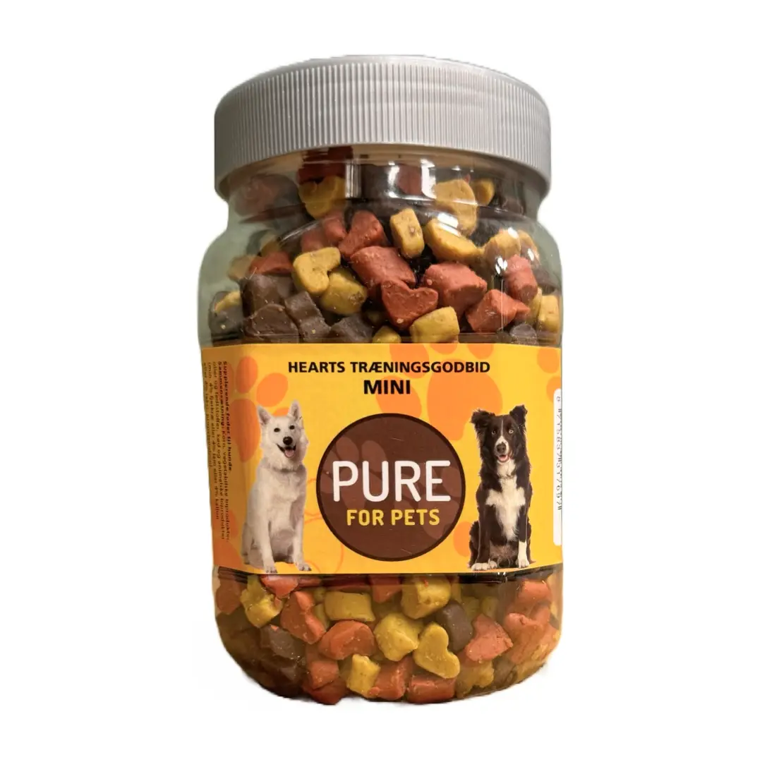 Pure For Pets Mini Hjerter Bløde Bidder 550 g