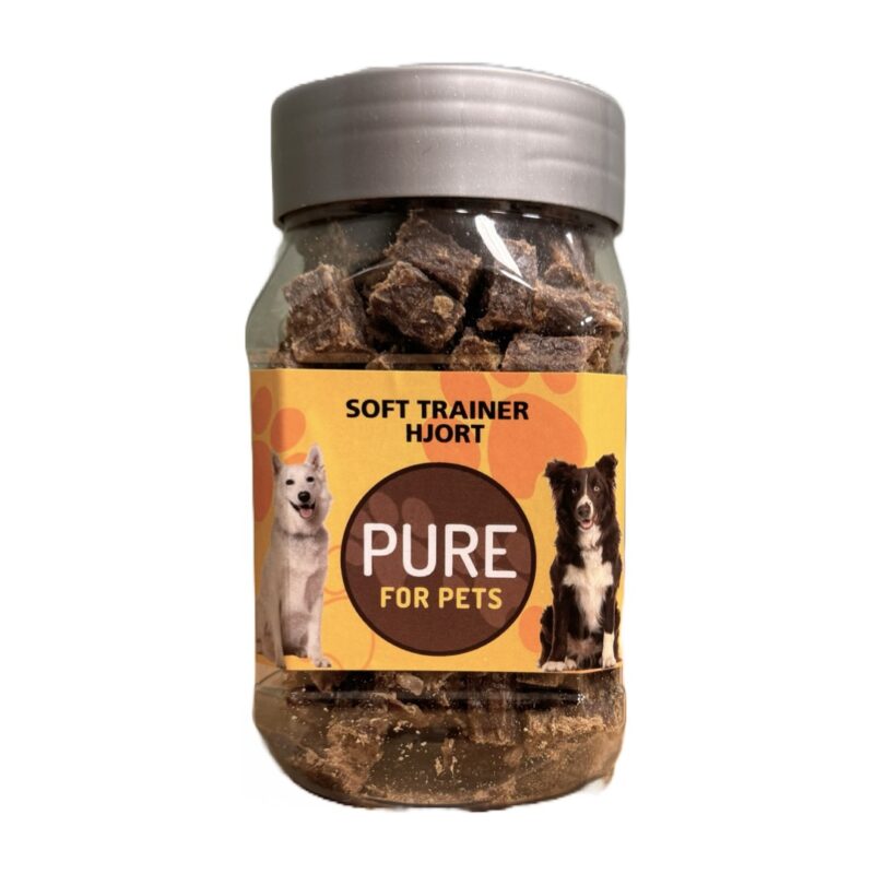 Pure For Pets Soft Trainer Tørret Kød M/Hjort 150 g