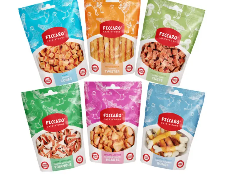 Ficcaro Hundesnacks - 6 Poser Blandede Varianter