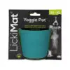 LickiMat Yoggie Pot Blå Gummi Aktiveringslegetøj