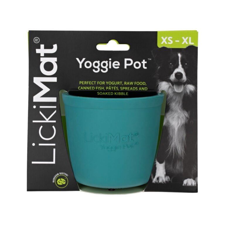 LickiMat Yoggie Pot Blå Gummi Aktiveringslegetøj