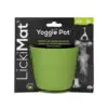 LickiMat Yoggie Pot Grøn Gummi Aktiveringslegetøj