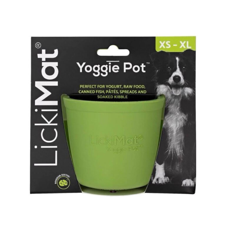 LickiMat Yoggie Pot Grøn Gummi Aktiveringslegetøj