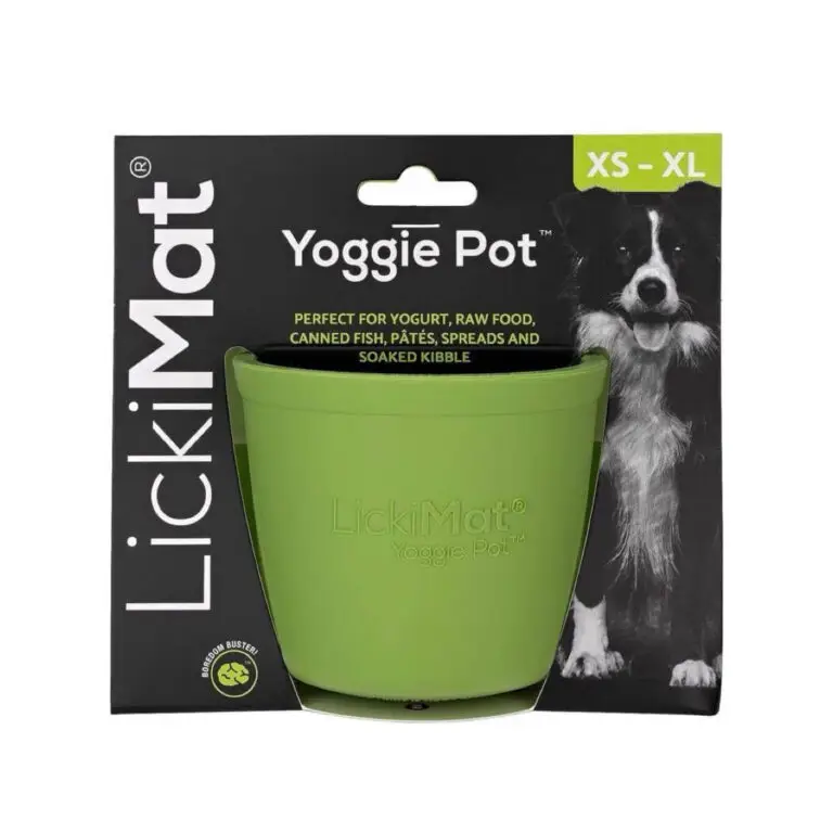 LickiMat Yoggie Pot Grøn Gummi Aktiveringslegetøj