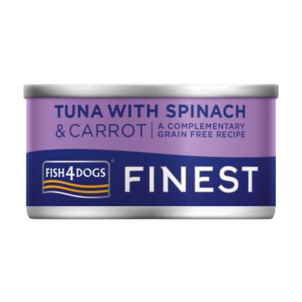 Fish4Dogs Finest Tunfisk M/Spinat & Gulerod Vådfoder 85 g