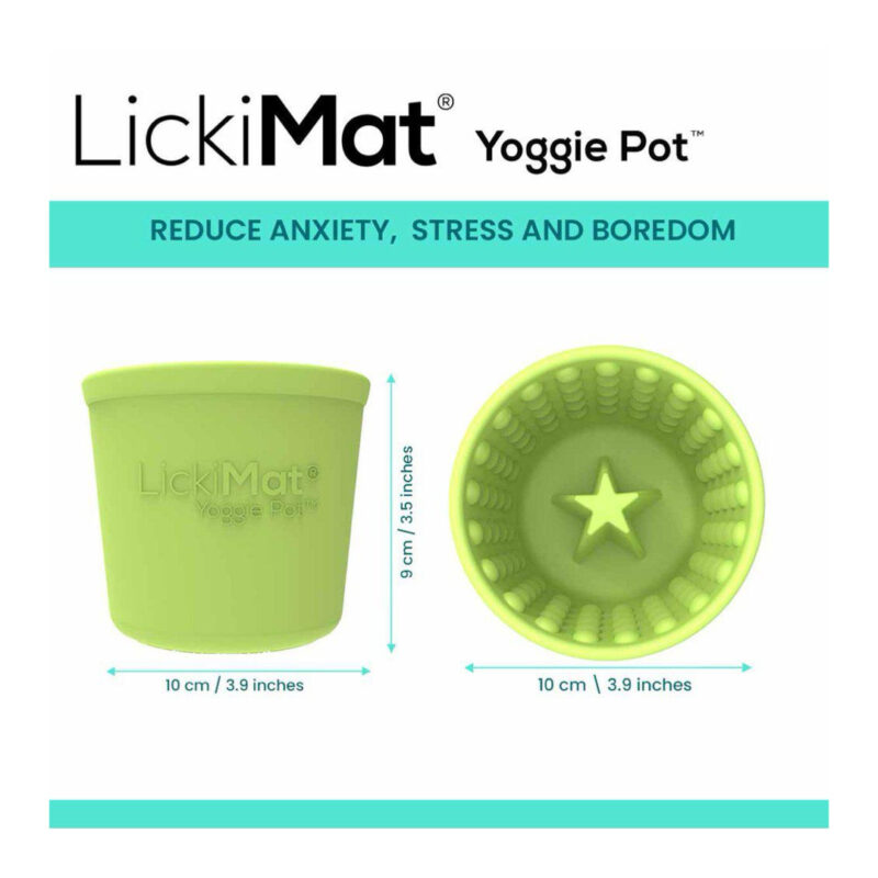 LickiMat Yoggie Pot Blå Gummi Aktiveringslegetøj - Image 4