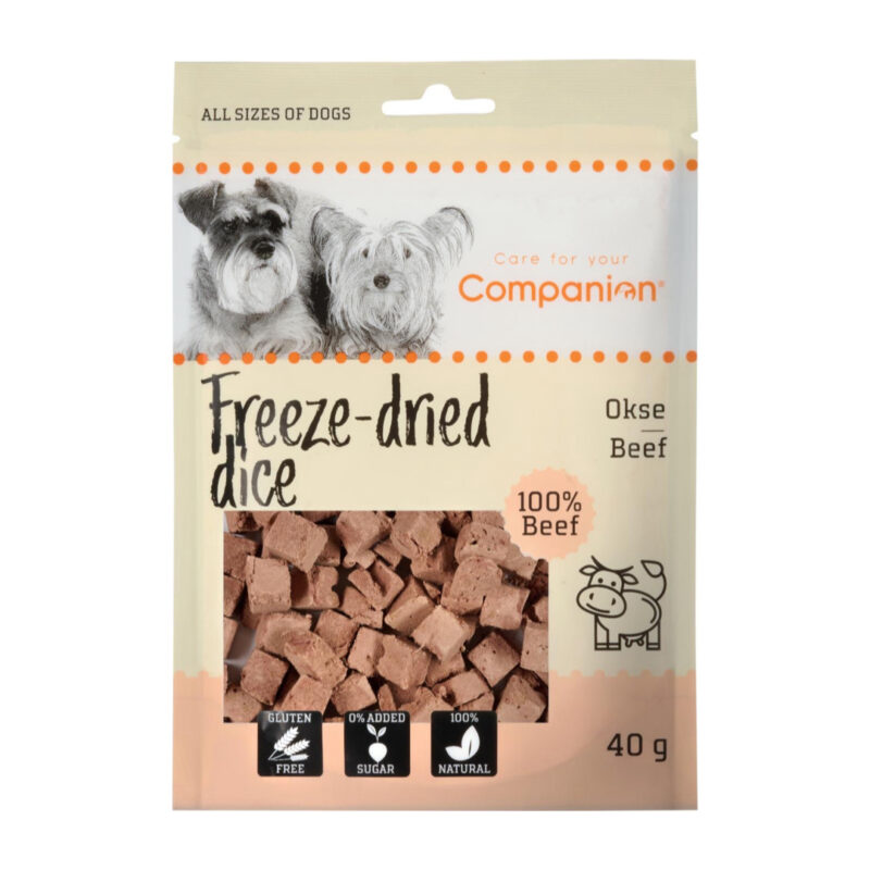 Companion Freeze Dried Dice Beef M/Okse 40g