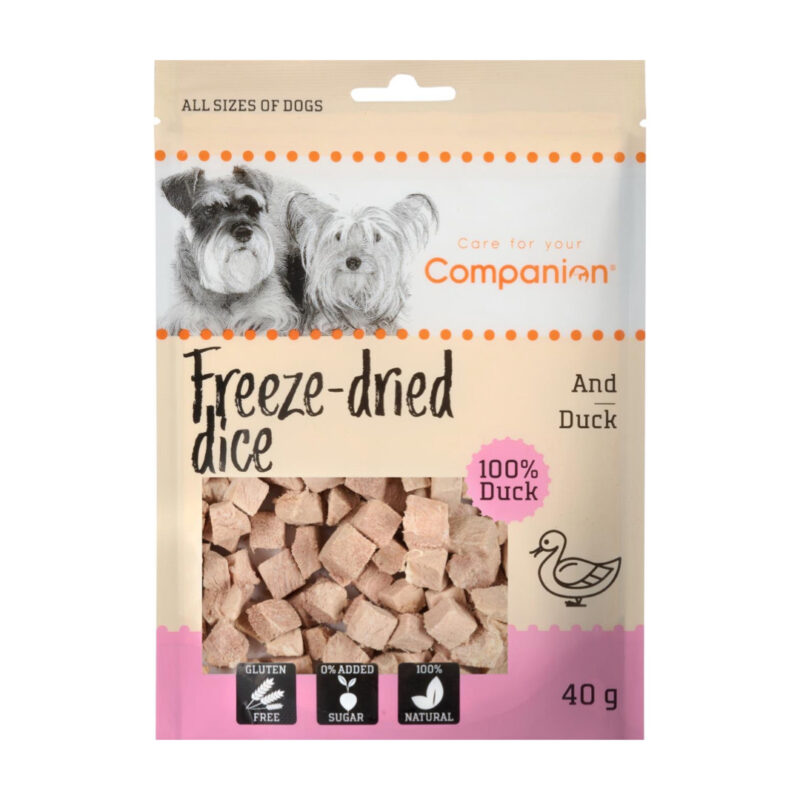 Companion Freeze Dried Dice Duck M/And 40g