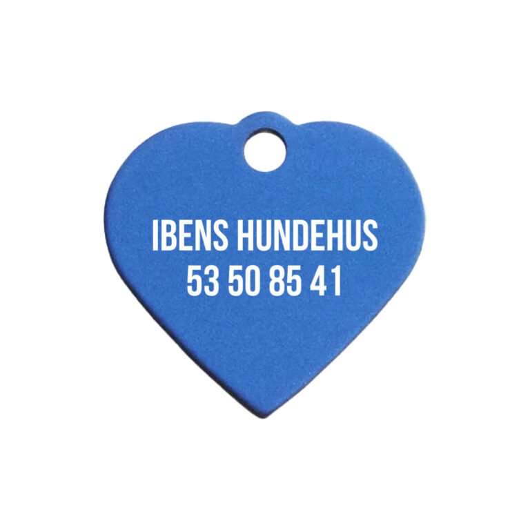 Hundetegn Hjerte Mørkeblå