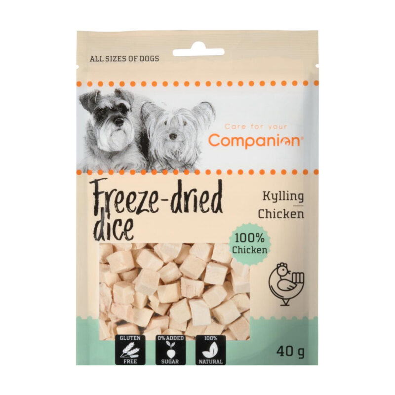 Companion Freeze Dried Dice Chicken M/Kylling 40g