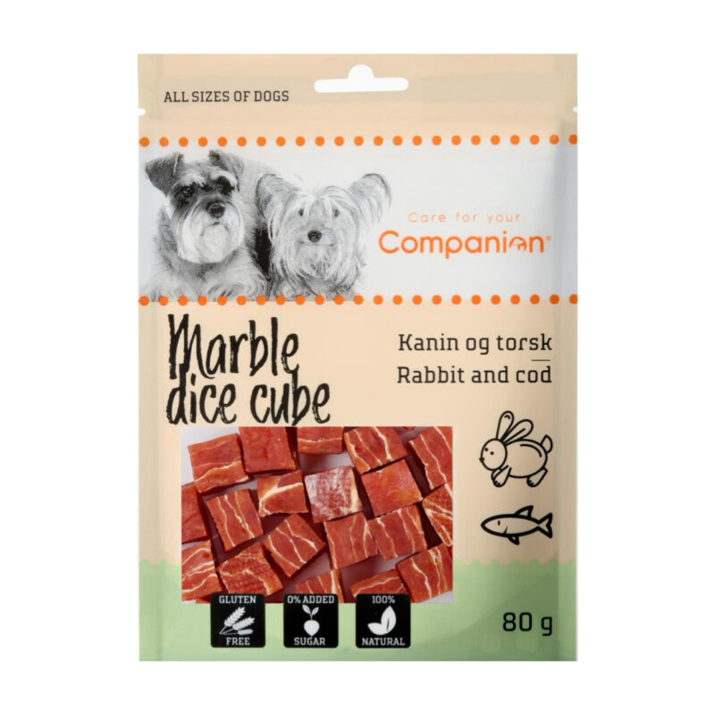 Companion Marble Dice Cube Kanin & Torsk 80g