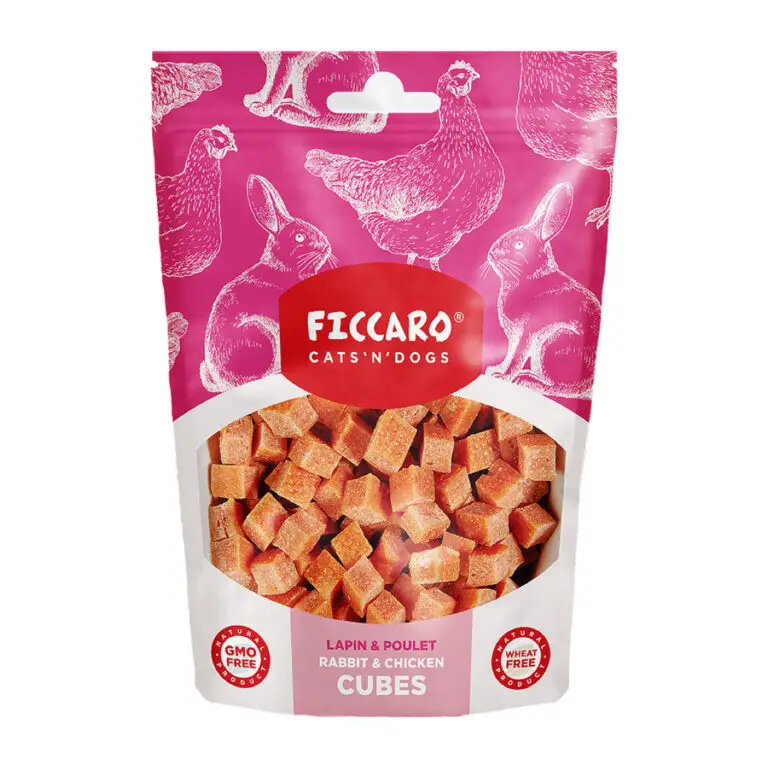 Ficcaro Godbidder Soft Cubes Kanin & Kylling 100 g