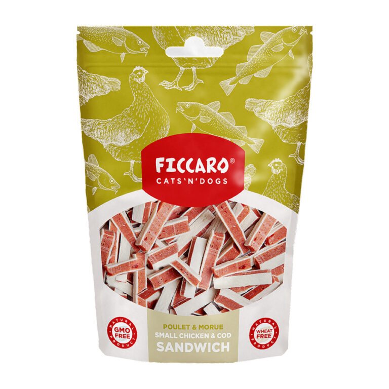 Ficcaro Godbidder Soft Sandwich M/Kylling & Torsk 100 g