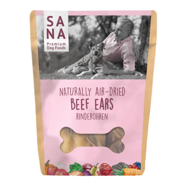 SanaDog Lufttørrede Okseører Natursnack 20 stk - Image 2