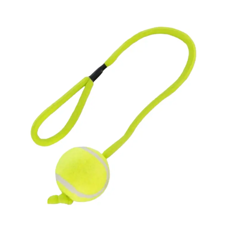 Trixie Tennisbold Med Reb Hundelegetøj