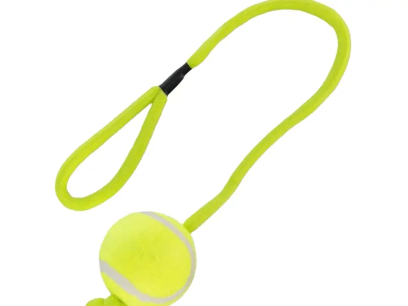 Trixie Tennisbold Med Reb Hundelegetøj
