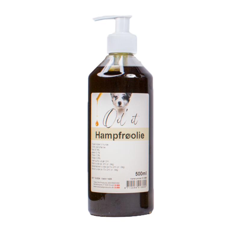 Oil'It Hampfrøolie 500 ml