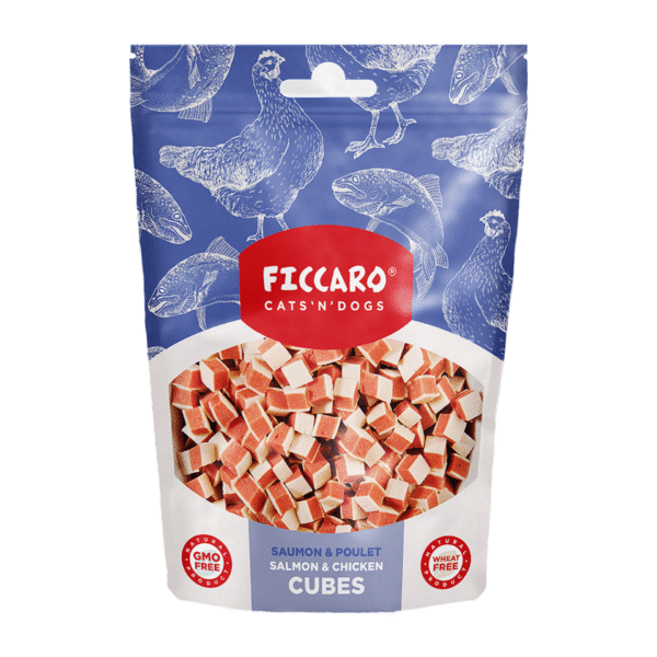 Ficcaro Godbidder Cubes Micro Sandwich M/Laks & Kylling 100 g
