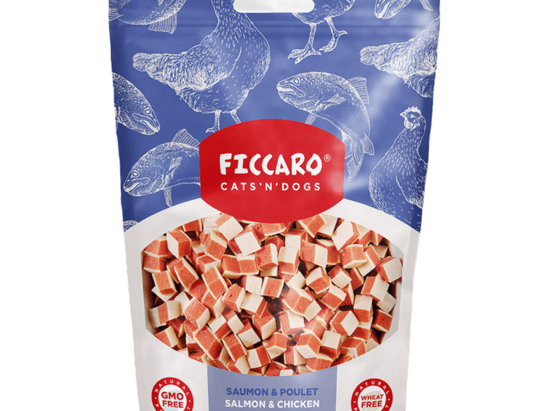 Ficcaro Godbidder Cubes Micro Sandwich M/Laks & Kylling 100 g
