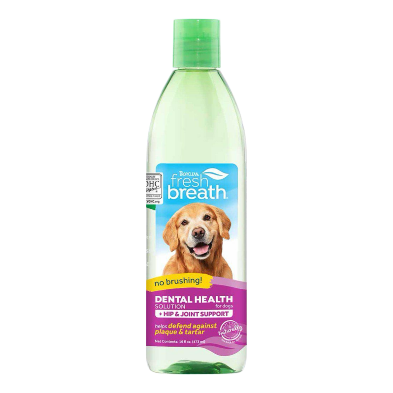 Tropiclean Fresh Breath Solution +Hip & Joint 473 ml