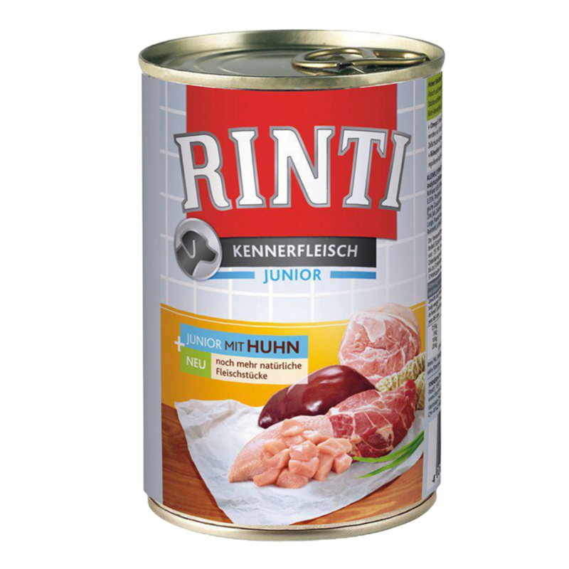 Rinti Junior Vådfoder Dåse M/Kylling 400 g