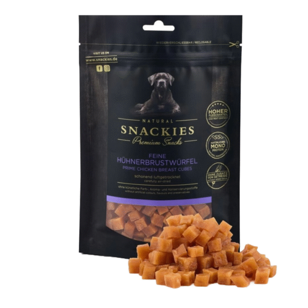 Snackies Lufttørret Kyllingetern Hundegodbidder 180 g