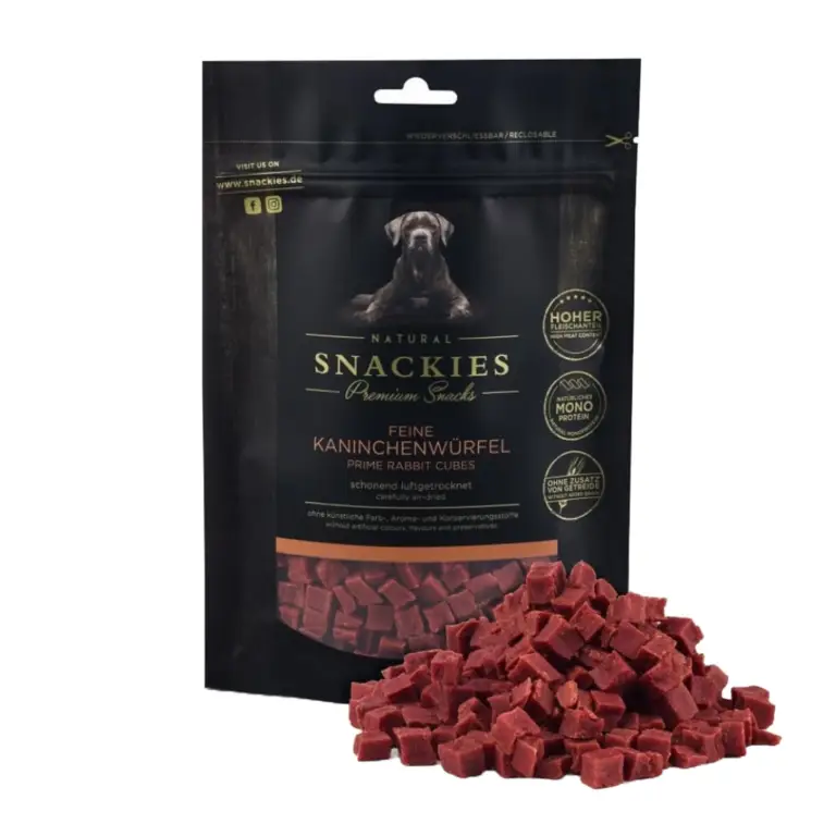 Snackies Lufttørret Kanintern Hundegodbidder 170 g