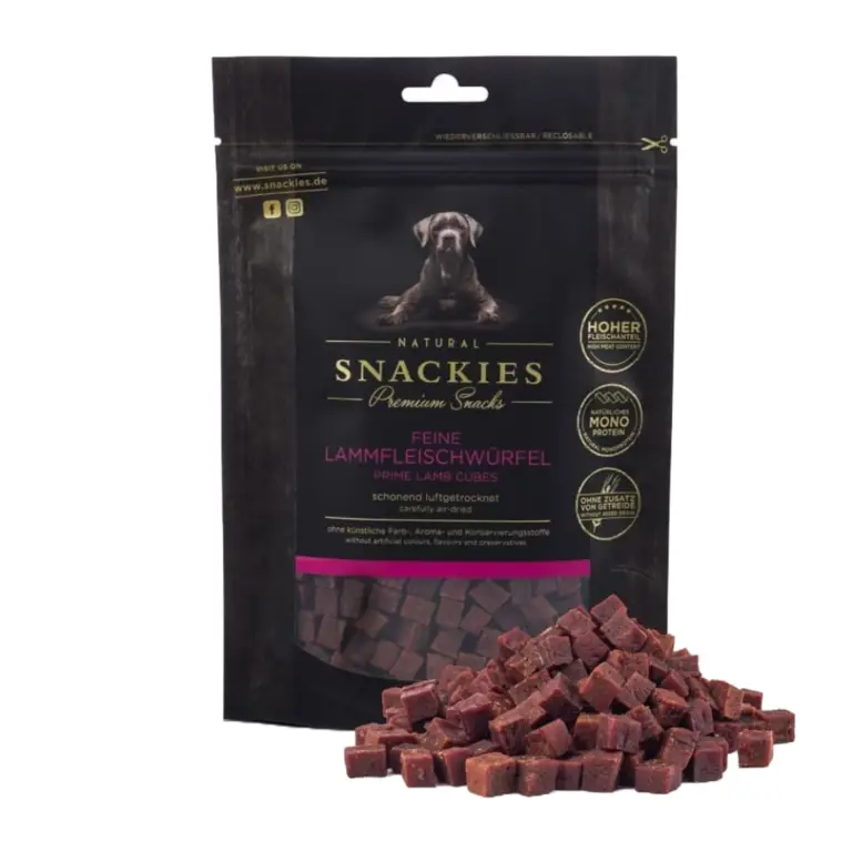 Snackies Lufttørret Lammetern Hundegodbidder 170 g
