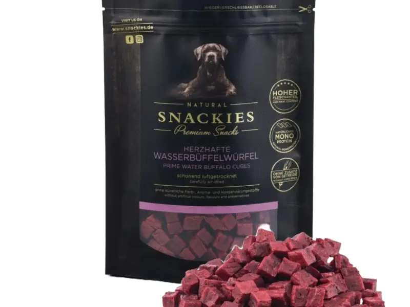 Snackies Lufttørret Vandbøffeltern Hundegodbidder 170 g