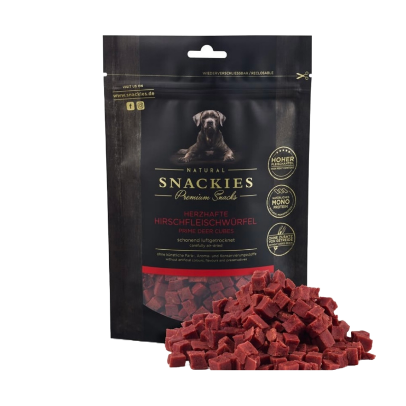 Snackies Lufttørret Rådyrtern Hundegodbidder 170 g