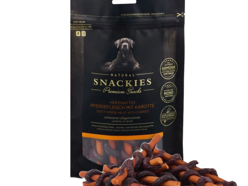 Snackies Lufttørret Hest & Gulerod Sticks Hundegodbidder 170 g