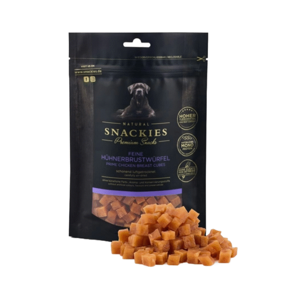 Snackies Lufttørret Kyllingetern Hundegodbidder 90g