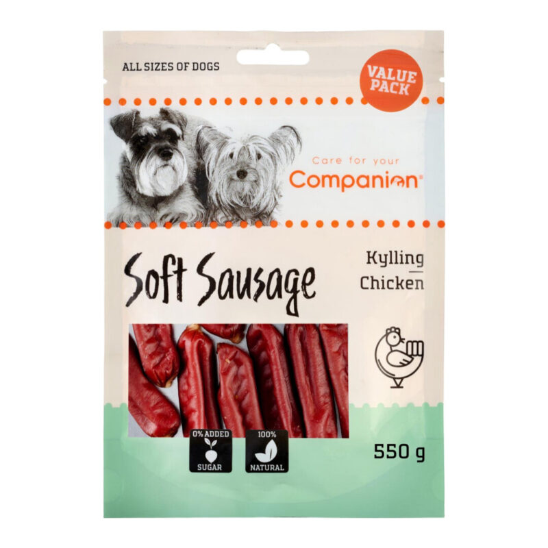 Companion Value Pack Soft Sausage M/Kylling Økonomikøb 500 g