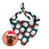 Julebandana Charmeklud Til Hunde Julemænd Grøn