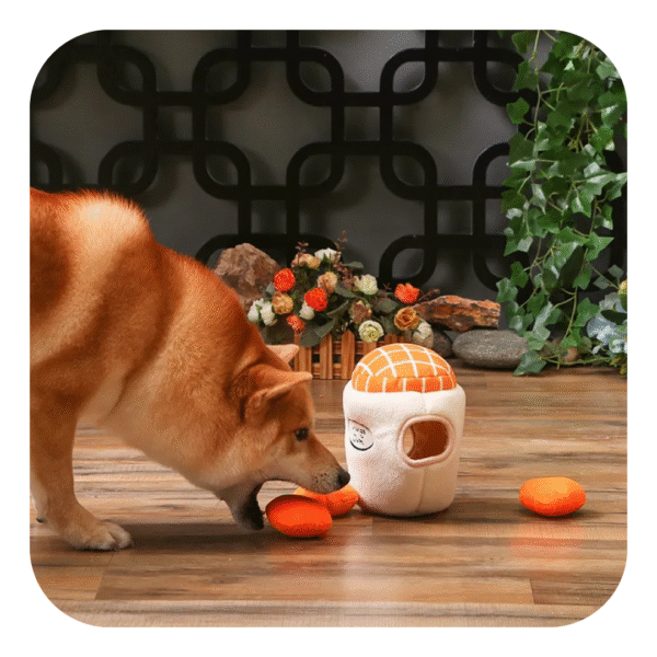 Hugsmart Puzzle Hunter Interaktivt Hundelegetøj Orange Jam - Image 3