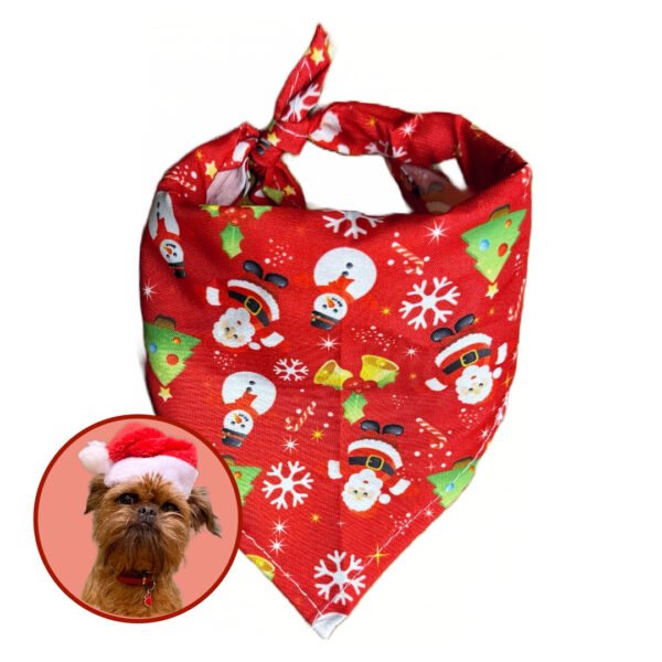 Julebandana Charmeklud Til Hunde Juletræer, Julemænd & Snemænd