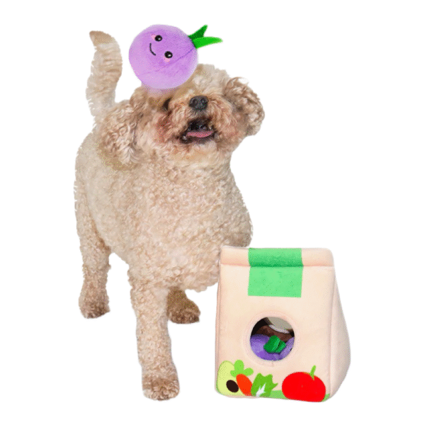 Hugsmart Puzzle Hunter Interaktivt Hundelegetøj Grocery Bag - Image 5