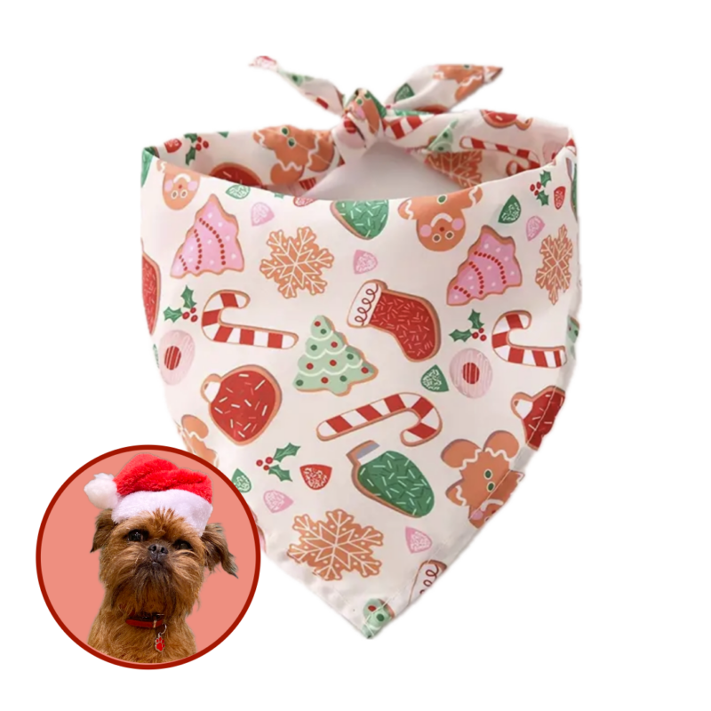 Julebandana Charmeklud Til Hunde Med Julemotiv