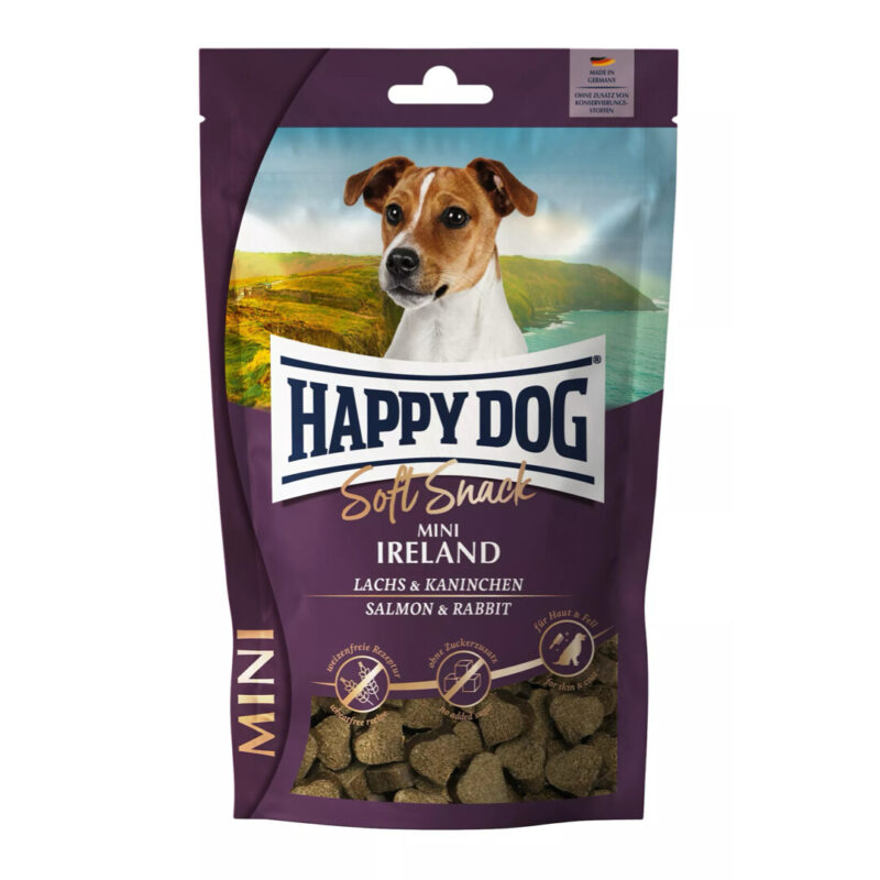 Happy Dog Soft Snack Mini Ireland Laks & Kanin Hundegodbidder 100 g